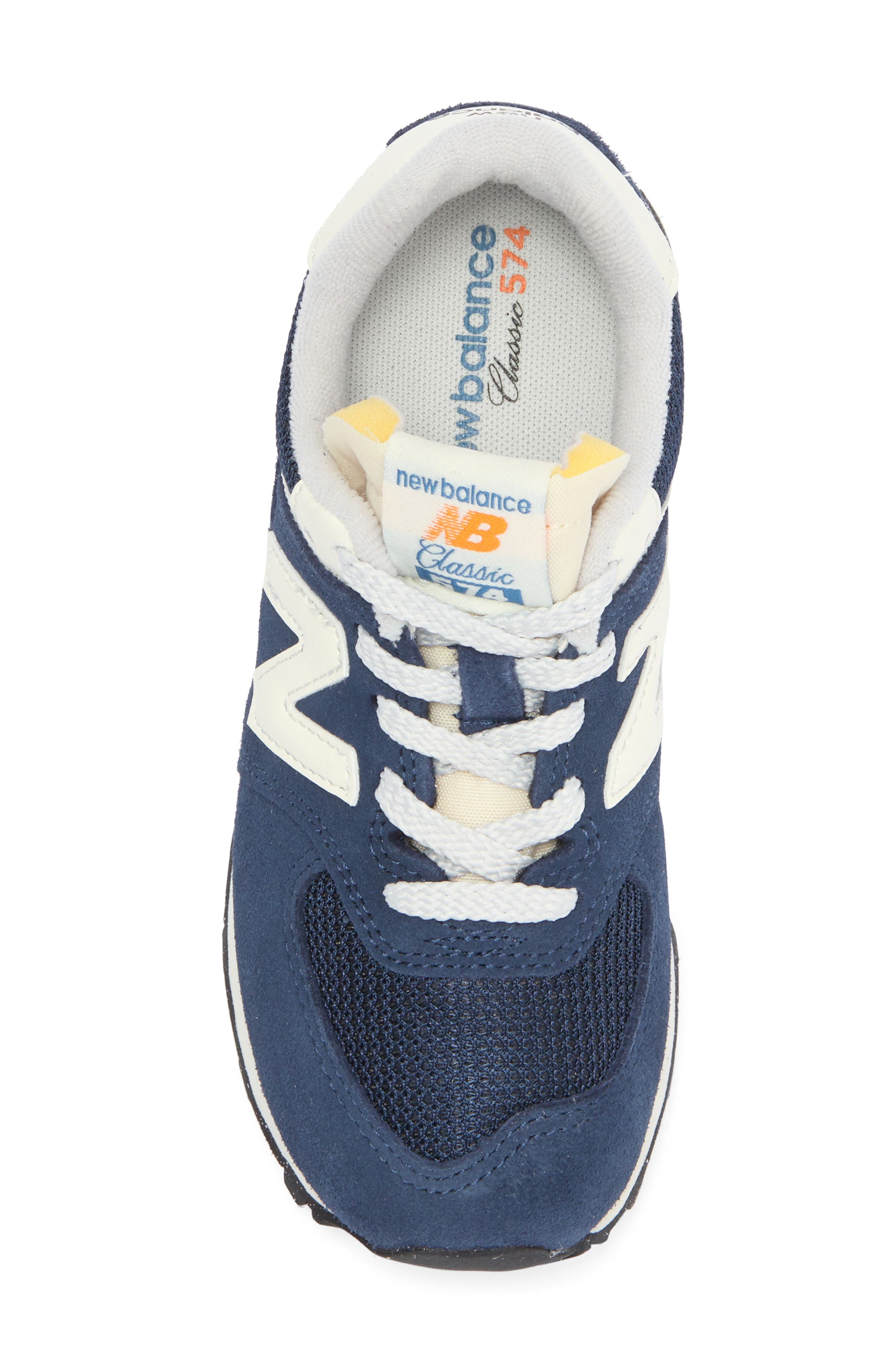 New Balance Kids' 574 Classic Sneaker, Alternate, color, Nb Navy/ Blast Red