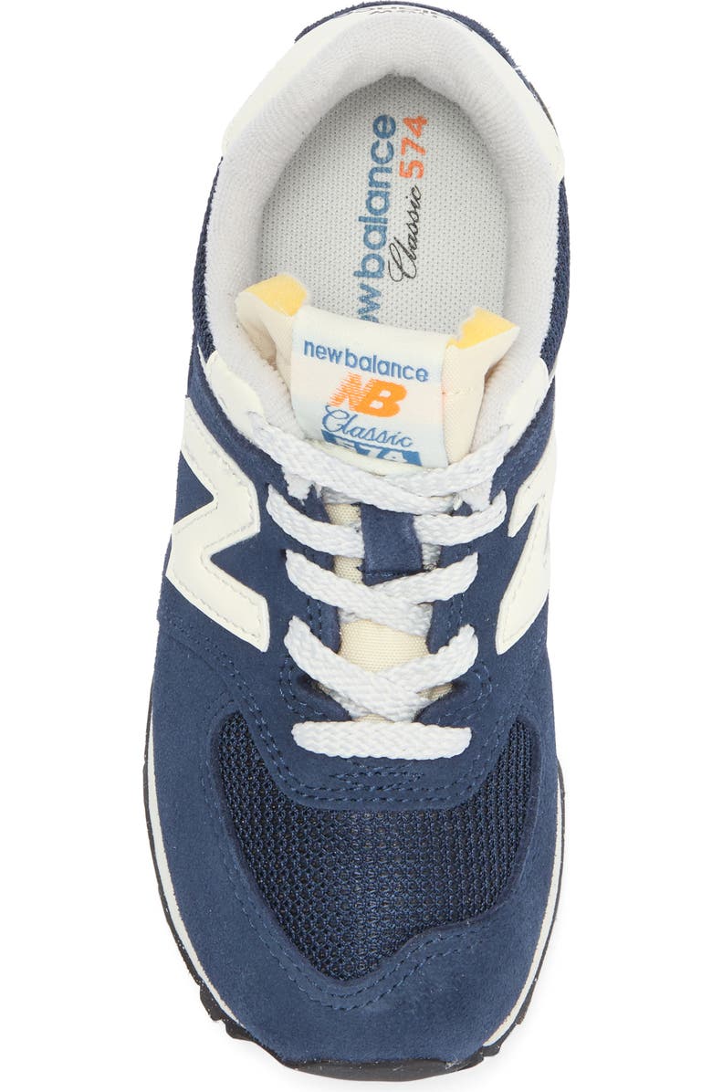 New Balance Kids' 574 Classic Sneaker, Alternate, color, Nb Navy/ Blast Red