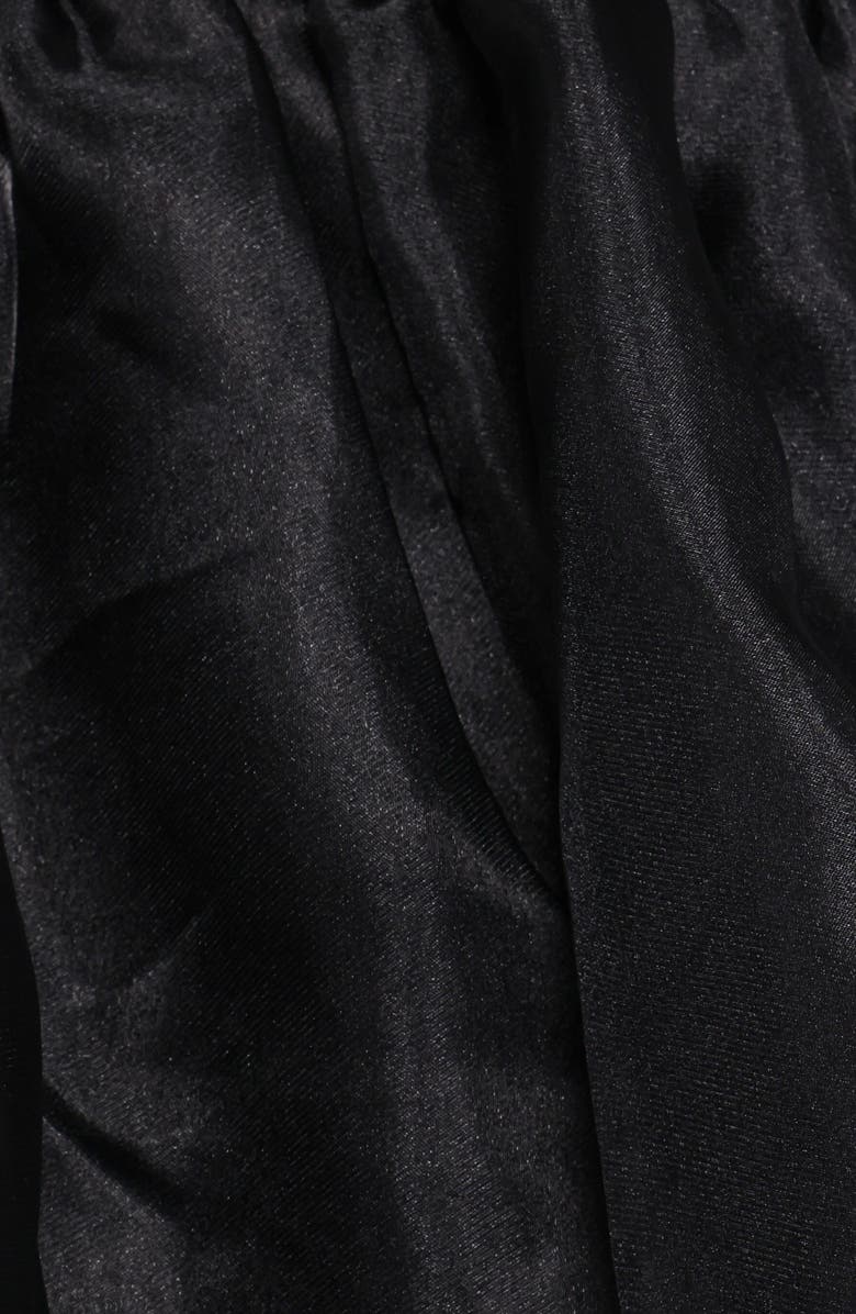 Petal & Pup Solenne Puff Sleeve Peplum Blouse, Alternate, color, Black