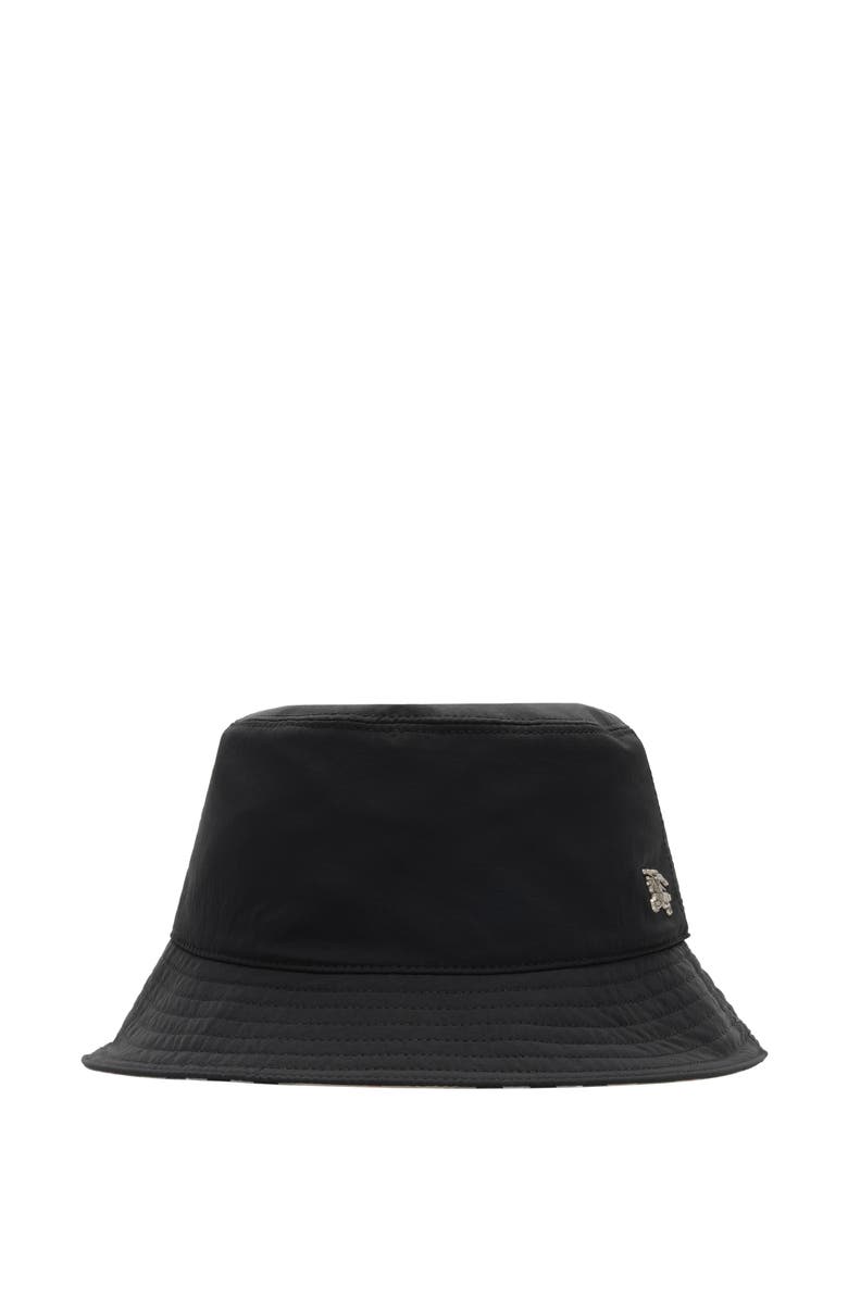 Burberry Nylon Bucket Hat, Main, color, Black