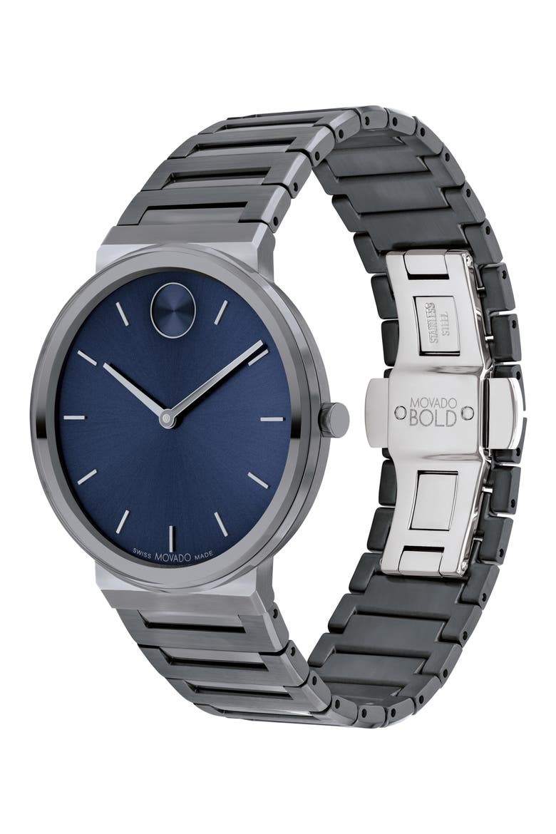 Horizon Bracelet Watch, 40mm, Alternate, color, BLUE