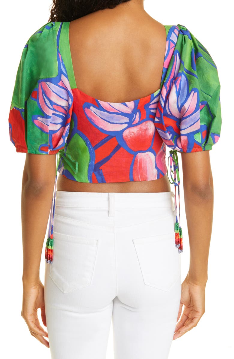 FARM Rio Tropical Bunch Crop Blouse, Alternate, color,