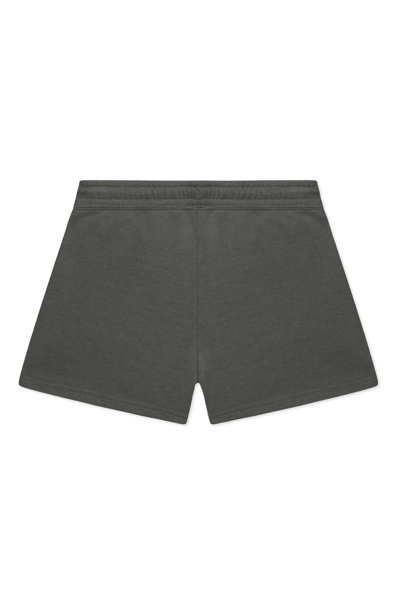 Womens Butterfly Midweight Washed Fleece Shorts, Alternate, color, Shadow
