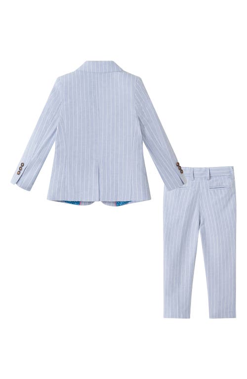 Andy & Evan Kids' Cotton Blend Suit In Blue