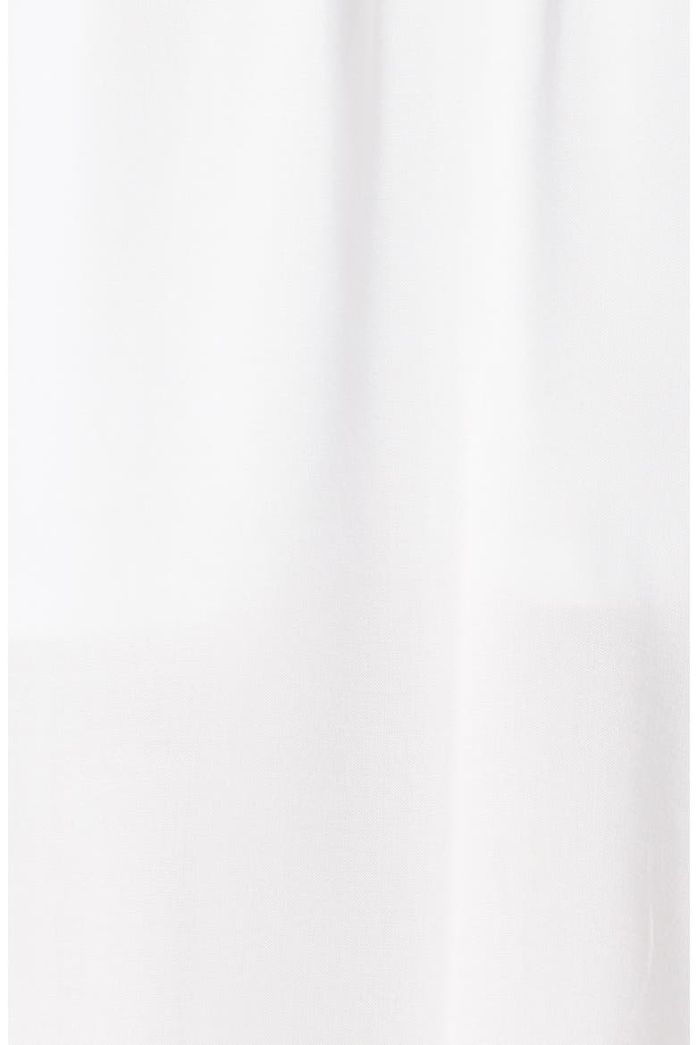 Lace Trim Cold Shoulder Dress, Alternate, color, WHITE