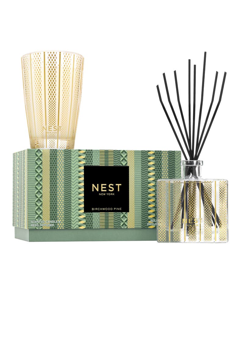 Birchwood Pine Petite Candle & Diffuser Set (Limited Edition), Main, color, NO COLOR