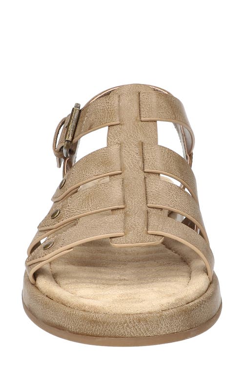 Easy Street Chirp Quarter Strap Gladiator Sandal In Taupe