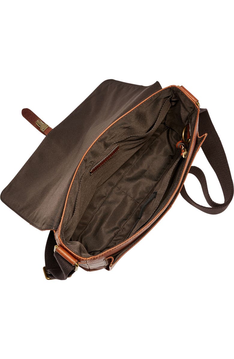 Fossil Defender Leather Messenger Bag, Alternate, color,