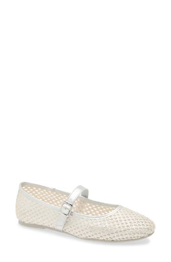 Tahari Open Weave Mary Jane Flat