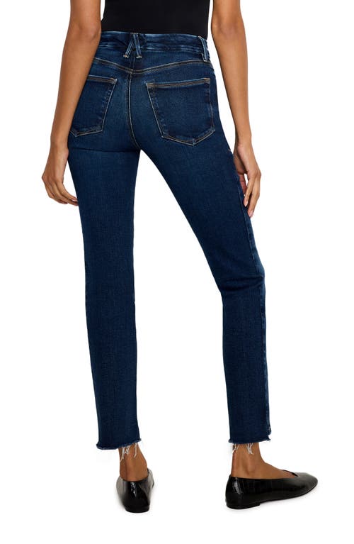 Good American Soft Tech Good Curve High Waist Ankle Straight Leg Jeans