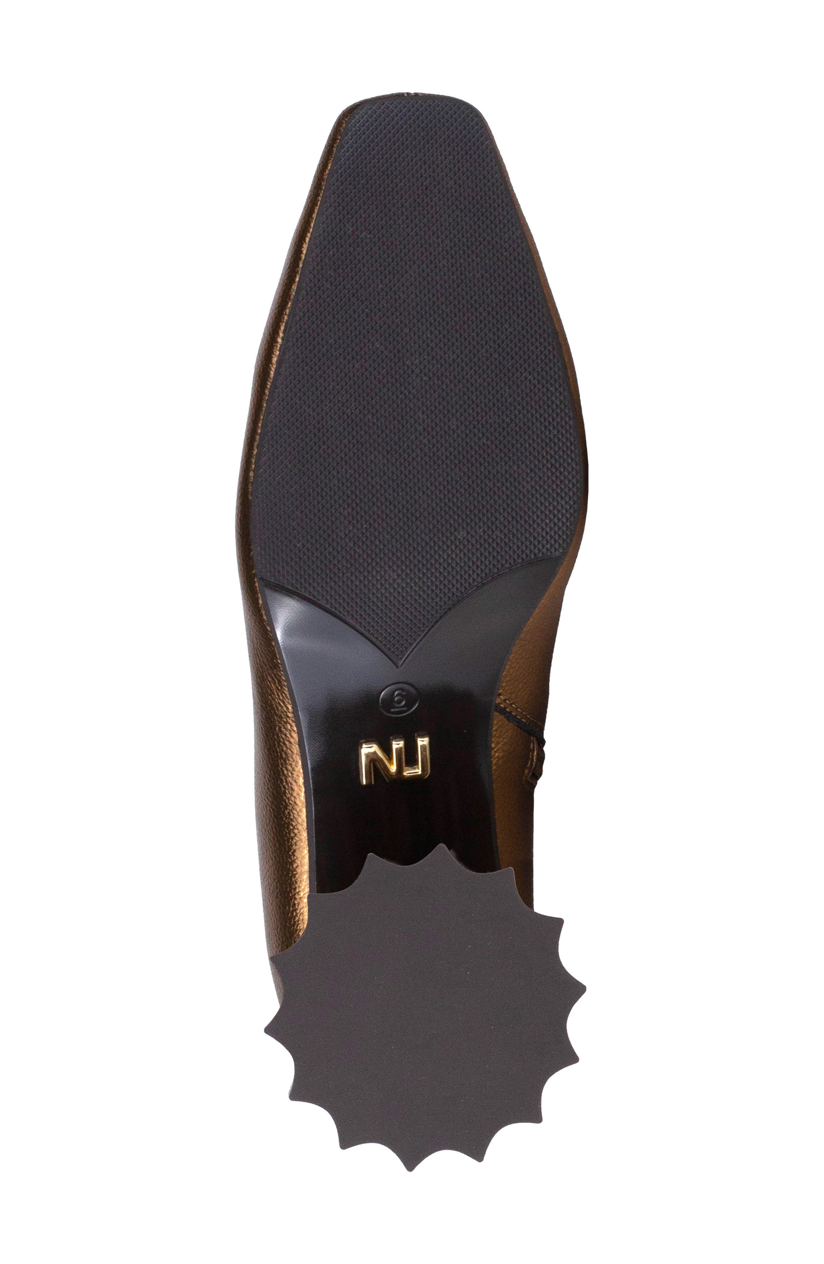 NINETY UNION Napoli Fluted Block Heel Boot, Alternate, color, Bronze