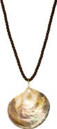 MARLYN SCHIFF Marina Shell Pendant Necklace