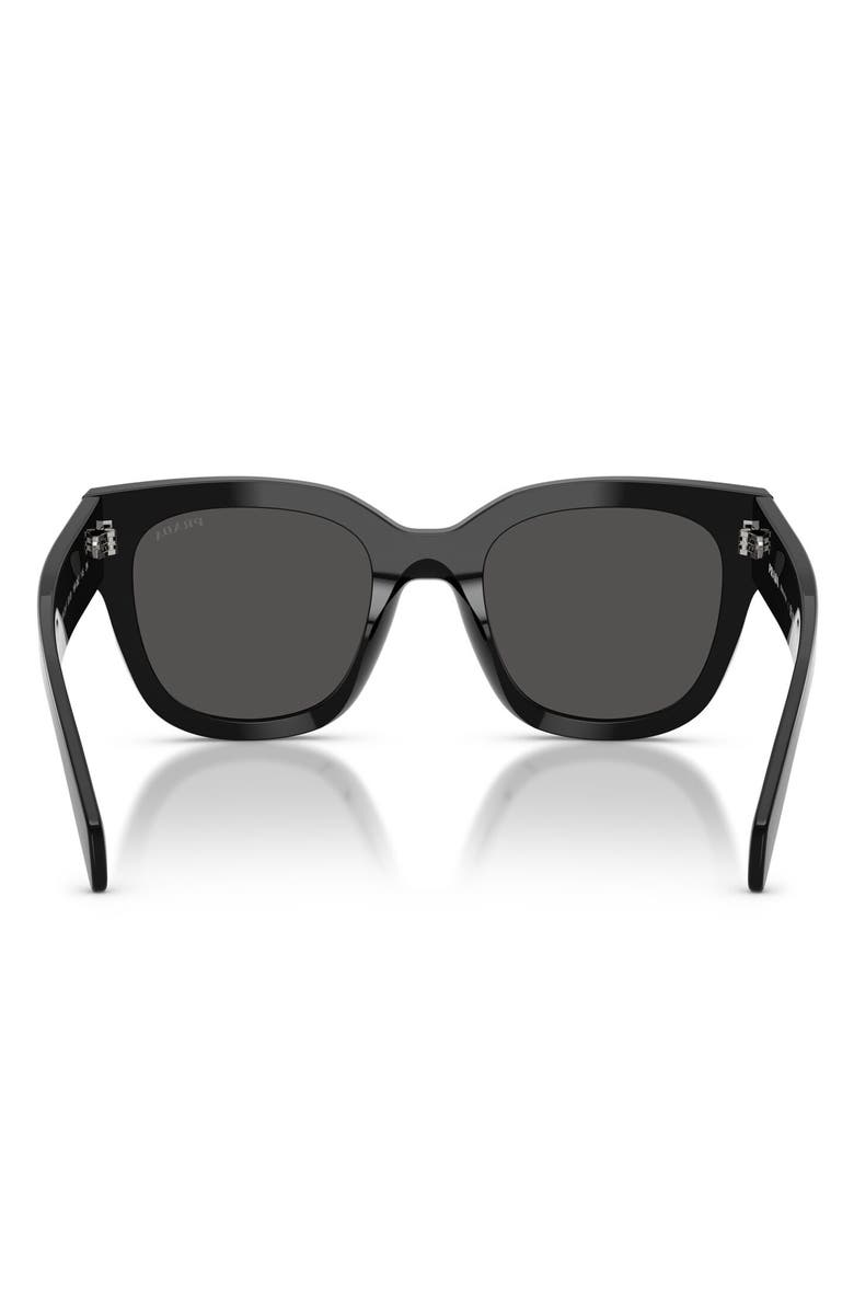 Prada 53mm Square Sunglasses, Alternate, color, Black / Dark Grey