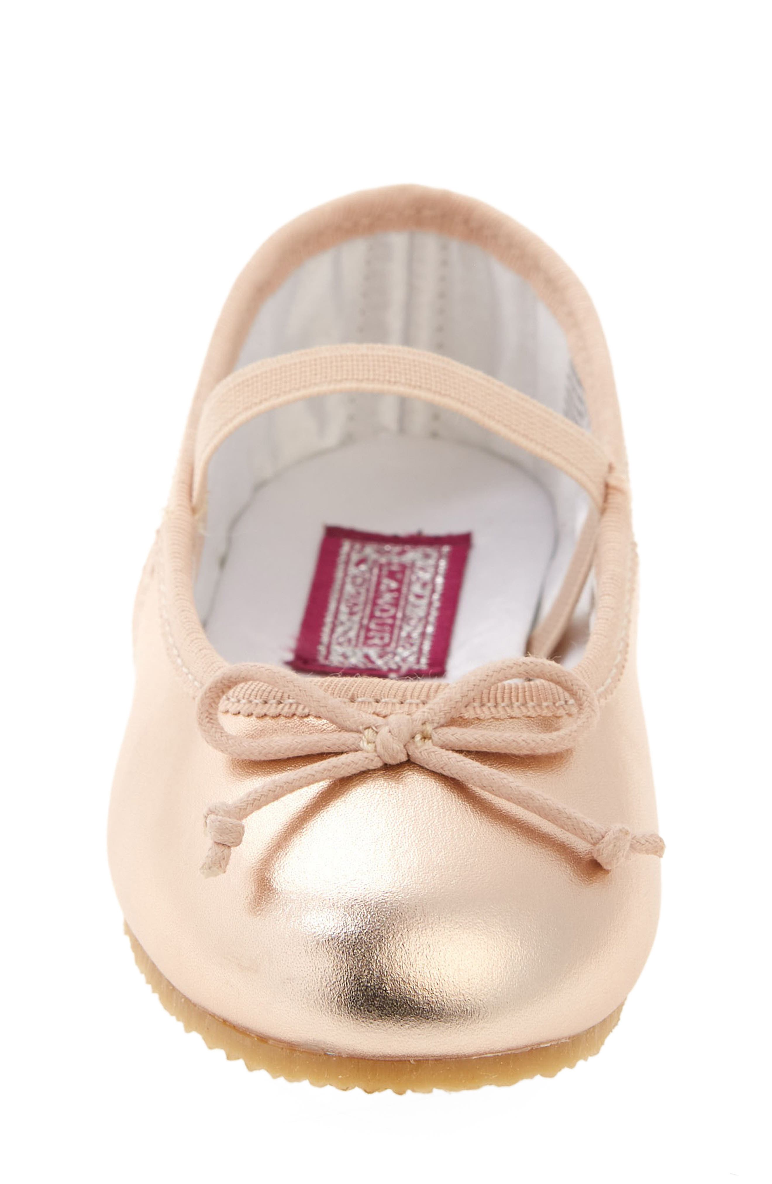 Kids' Alia Ballerina Flat, Alternate, color, ROSE GOLD