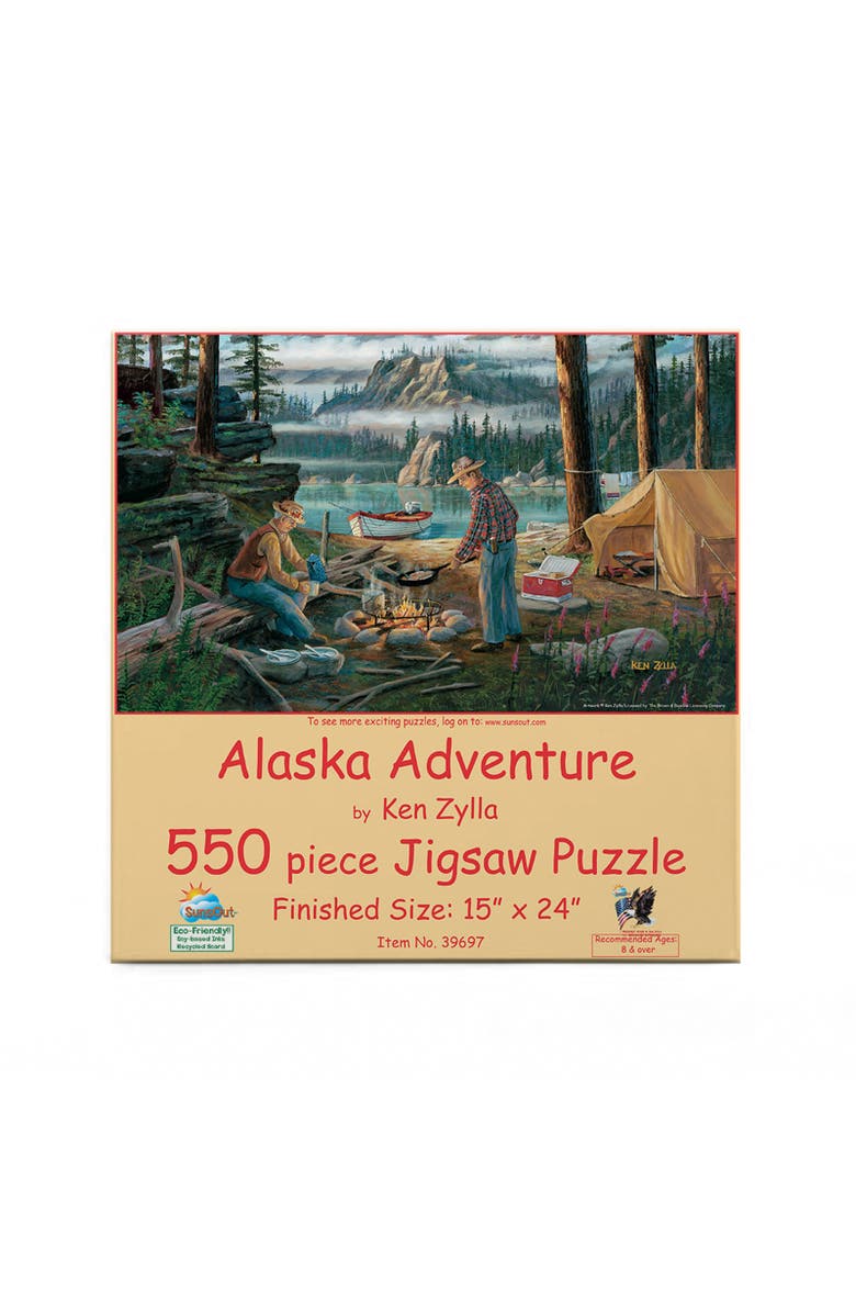 Sunsout Alaska Adventure 550 piece Jigsaw Puzzle for Adults, Alternate, color, Multicolor