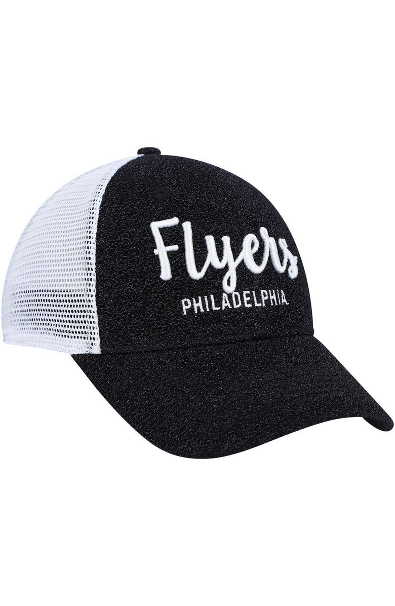 '47 Women's '47 Black/White Philadelphia Flyers Encore MVP Trucker Snapback Hat, Alternate, color, Black