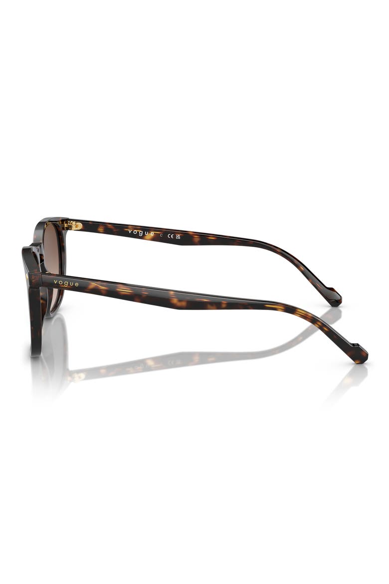 VO5328S 49mm Small Square Sunglasses, Alternate, color, DARK HAVANA / BROWN GRADIENT