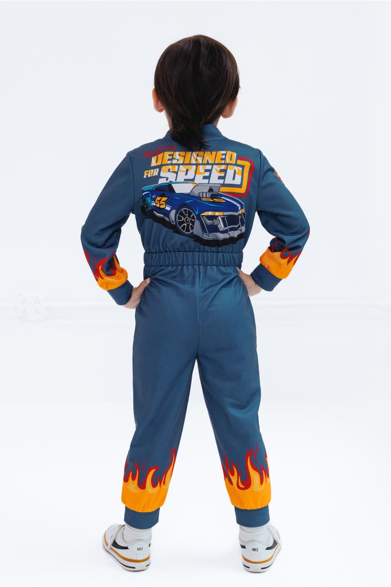 Racing One Piece Outfit, Alternate, color, Navy Blue