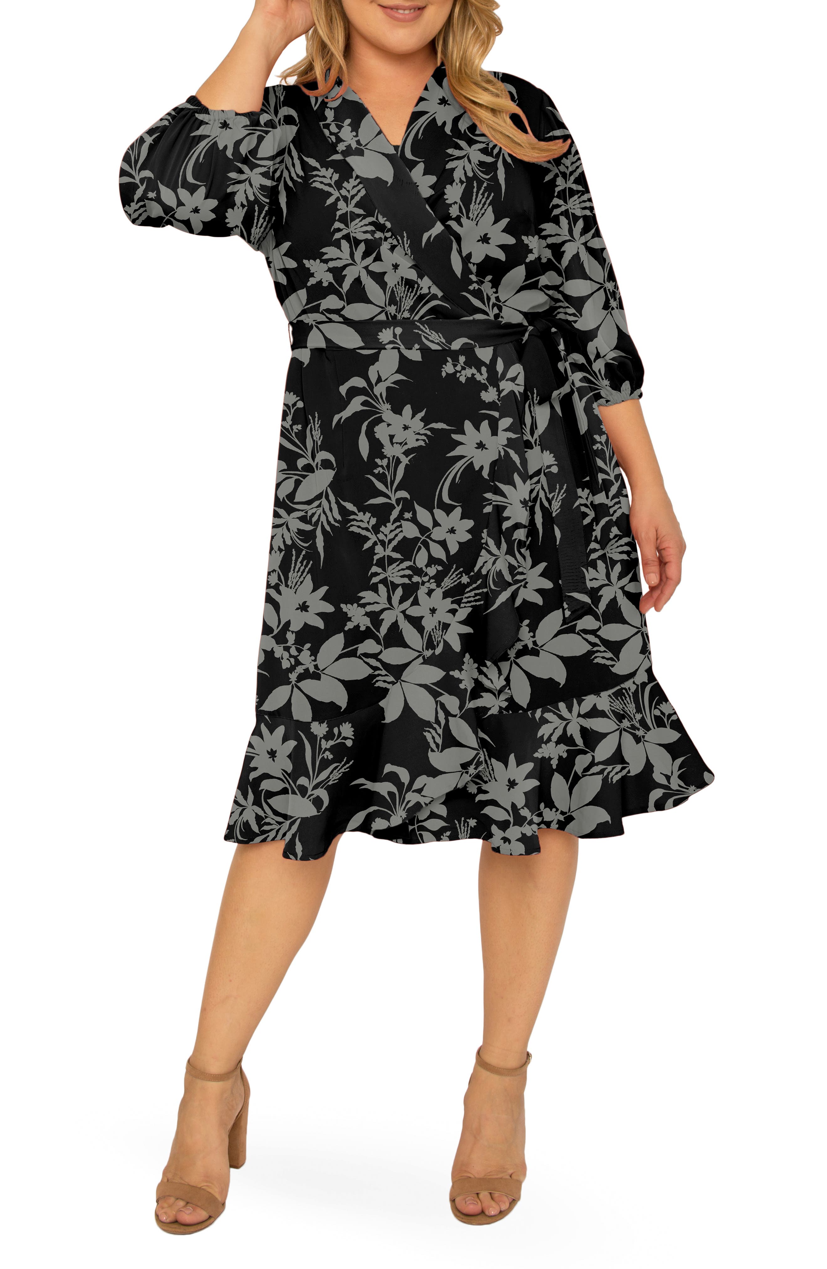 Kylie Ruffle Wrap Dress - image 3