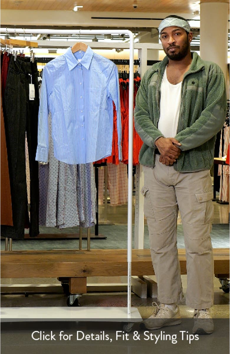 Stripe Poplin Button-Up Shirt, sales video thumbnail