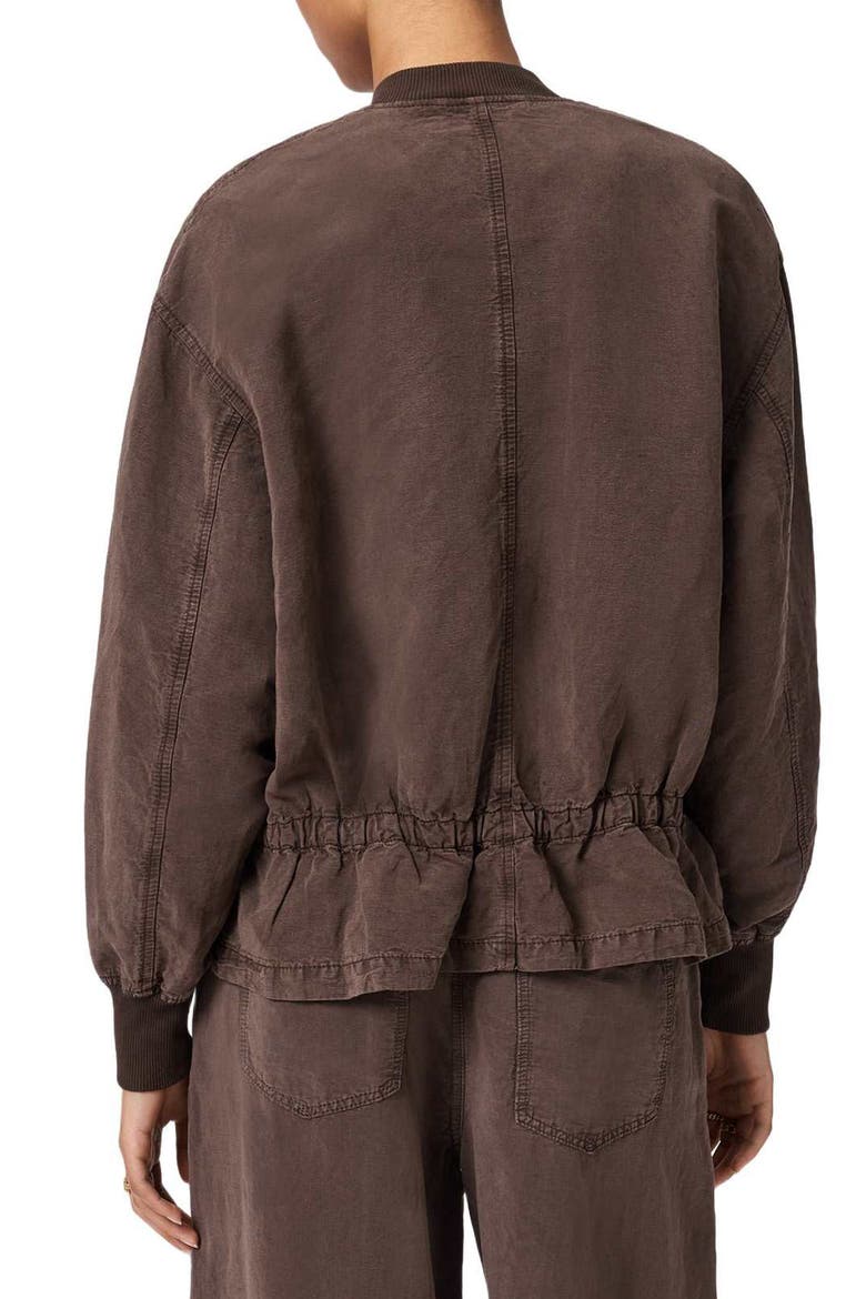 Sofi Bomber Jacket, Alternate, color, PLUM BROWN