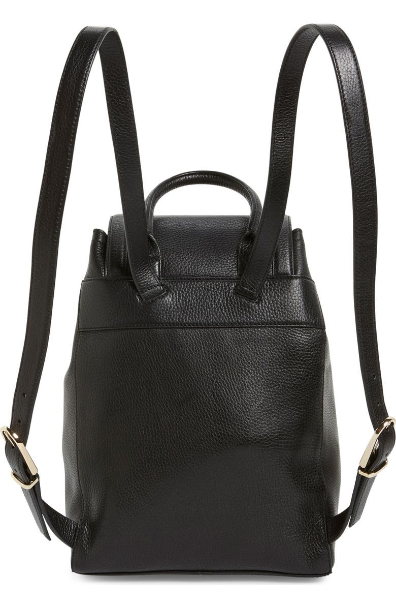 Tory Burch 'Serif T' Leather Backpack, Alternate, color,