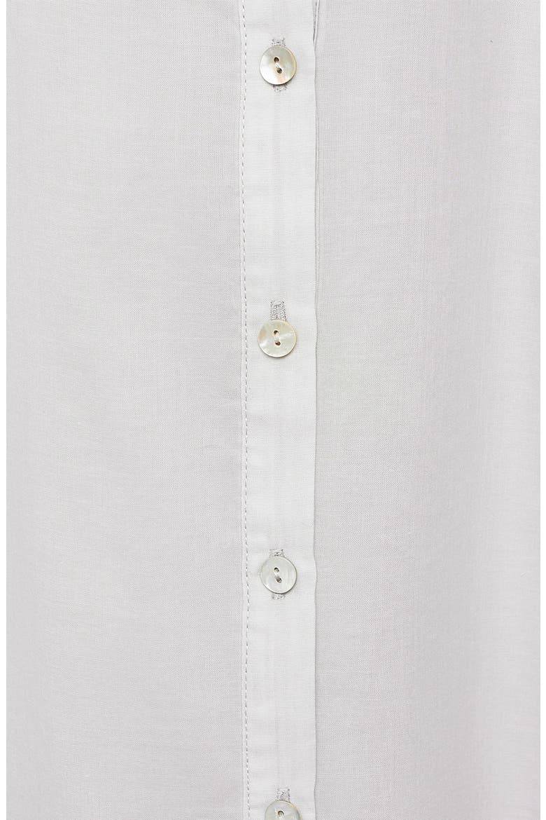Pintuck Accent Short Sleeve Cotton Nightshirt, Alternate, color, LIGHT/ PASTEL GREY