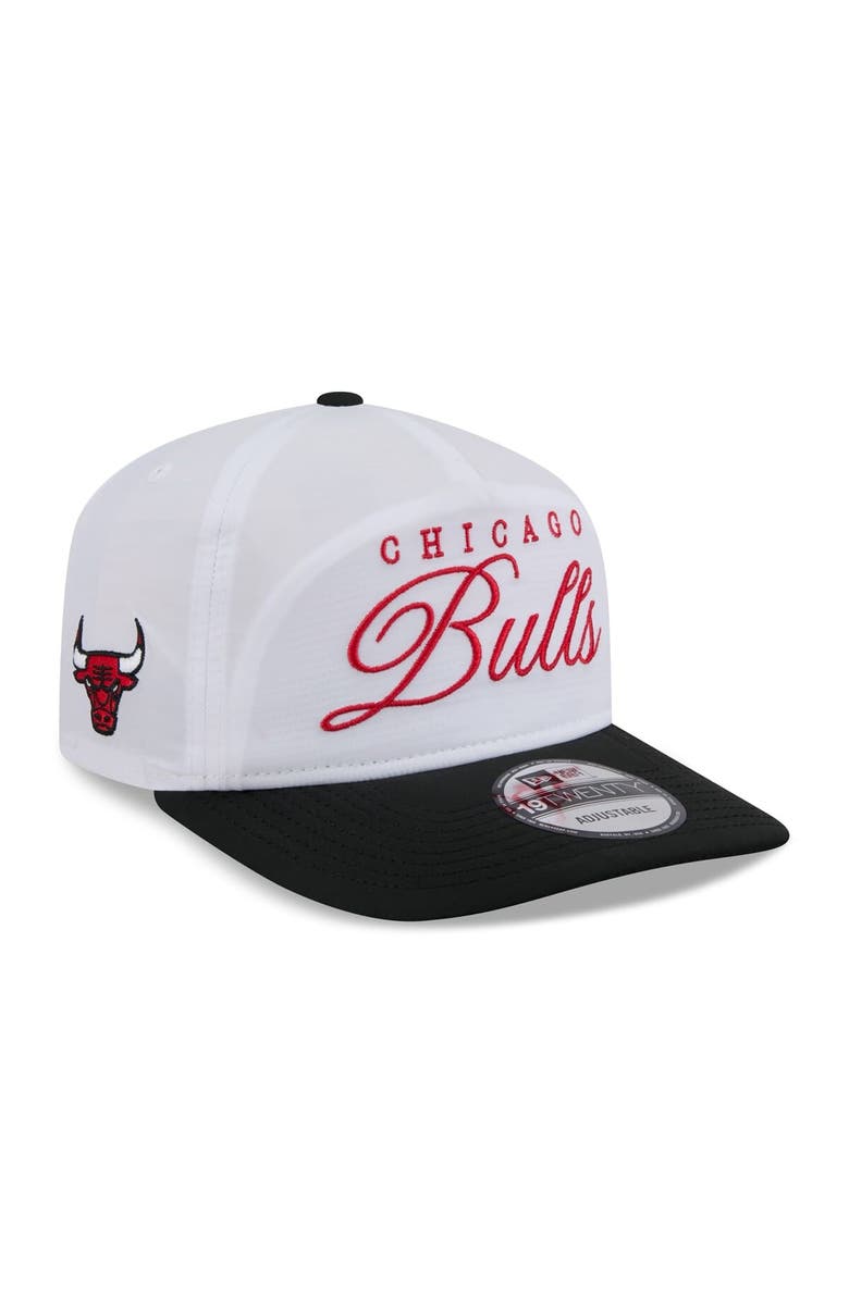 New Era Men's New Era White/Black Chicago Bulls 2025 NBA Draft On-Stage Nylon 19TWENTY Adjustable Hat, Main, color, White