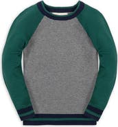 Hope & Henry Kids' Organic Long Sleeve Raglan Sweater