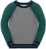 Hope & Henry Kids' Organic Long Sleeve Raglan Sweater