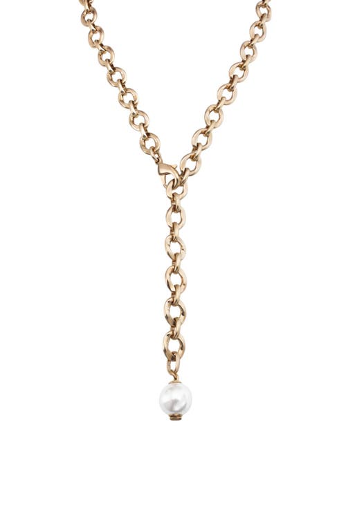 Unode50 18k Gold-plated Necklace With Oval Links In Gold