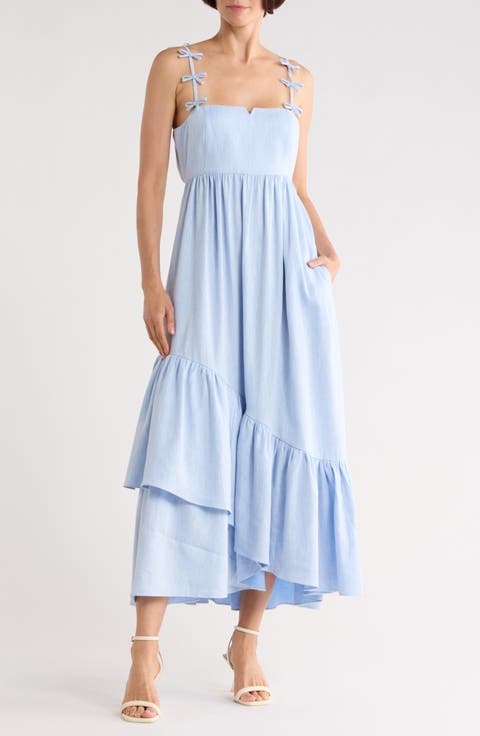 Bailey Linen & Cotton Blend Midi Sundress
