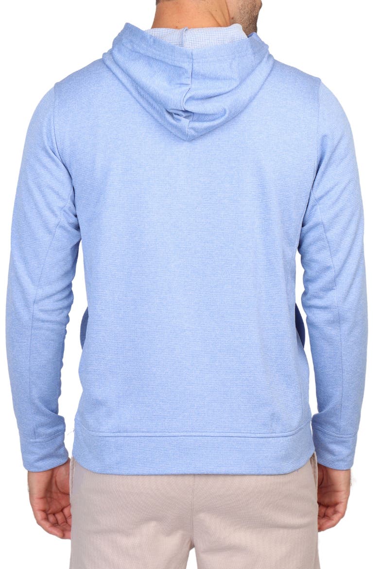 Performance Quarter Zip Hoodie, Alternate, color, LT BLUE