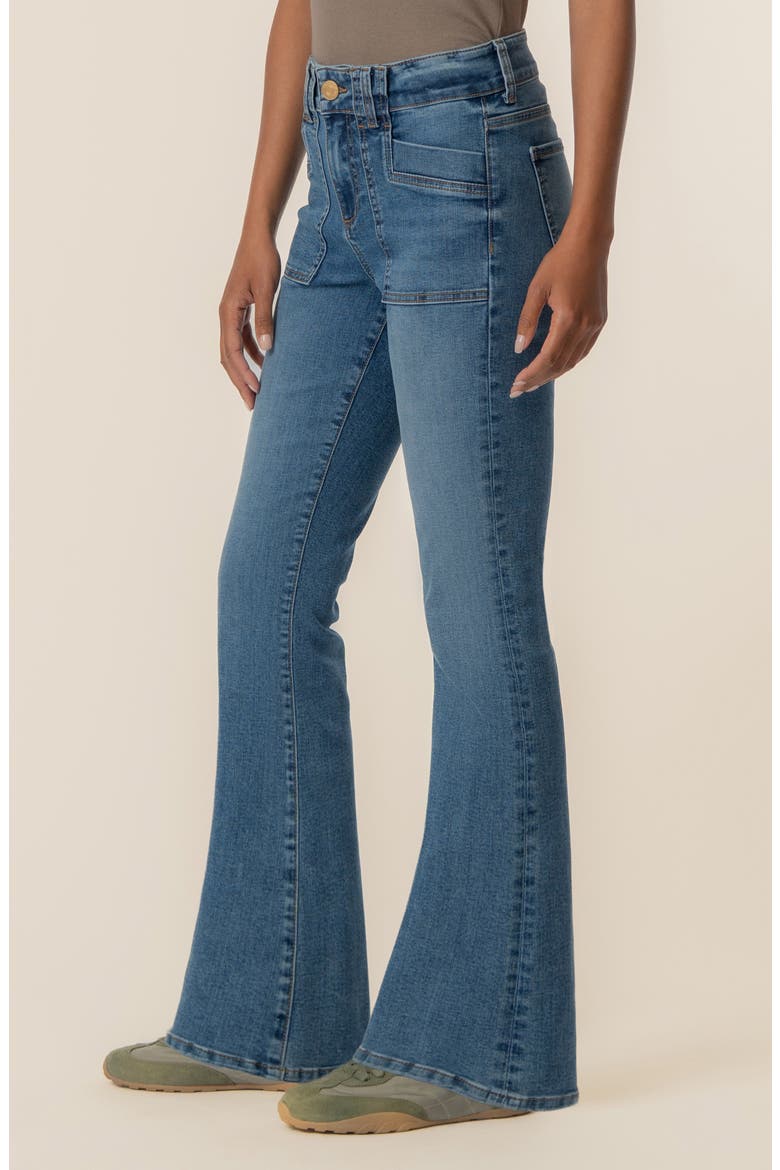 Stella High Waist Flare Jeans, Alternate, color, WISH