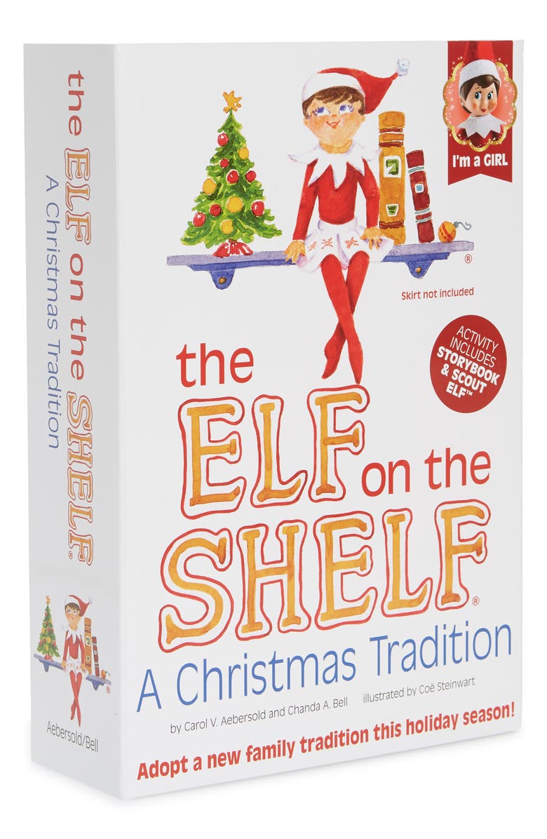 Elf on the Shelf Girl Elf & Book Set, Main, color, 