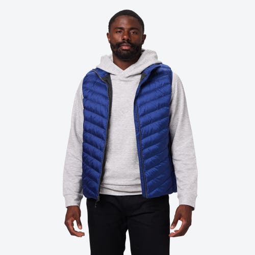 Mobile Warming Heated Puffer Vest In Blue
