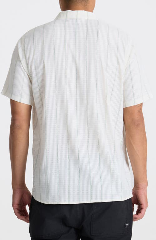 Roark Bless Up Short Sleeve Button-up Shirt In White
