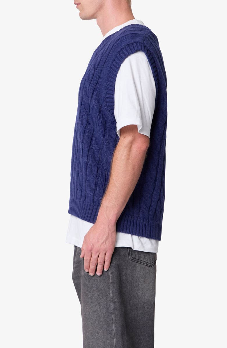 mnml Cable Stitch Sweater Vest, Alternate, color, 
