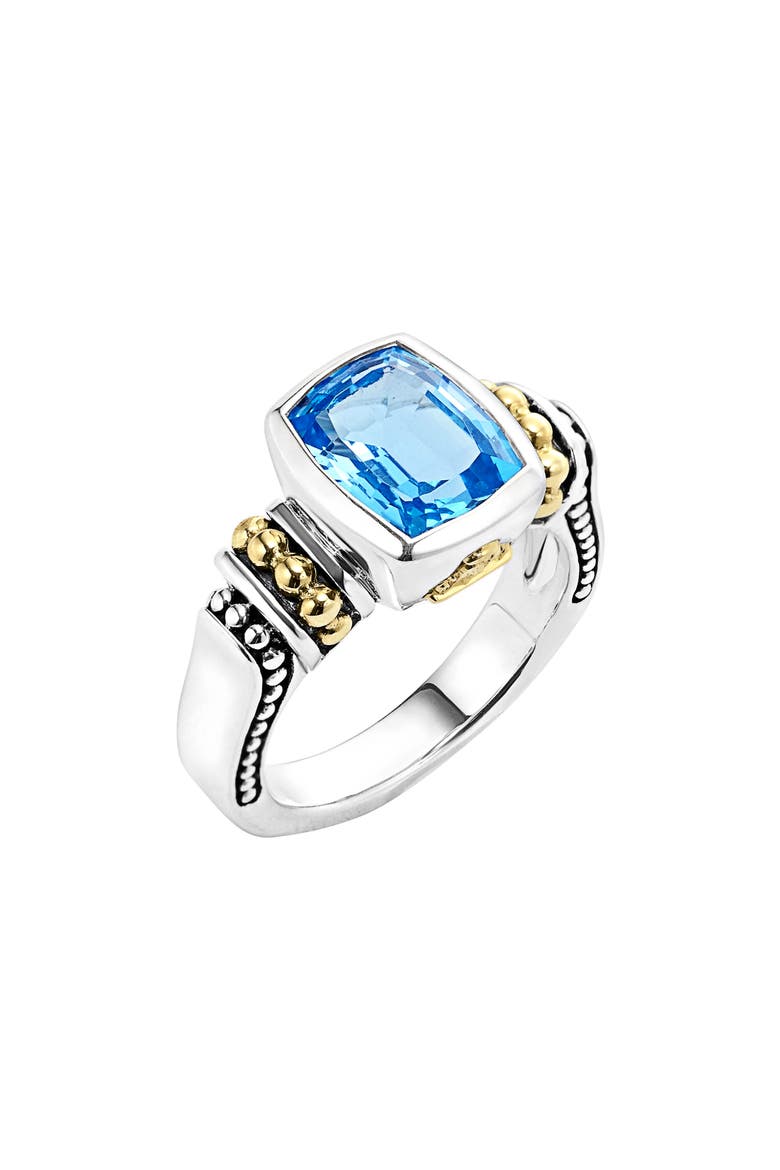 Rittenhouse Small Stone Ring, Main, color, BLUE TOPAZ