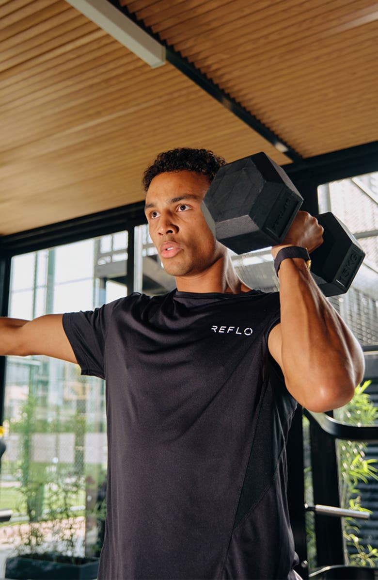 Reflo Hudson Recycled Active T-Shirt, Alternate, color, Black