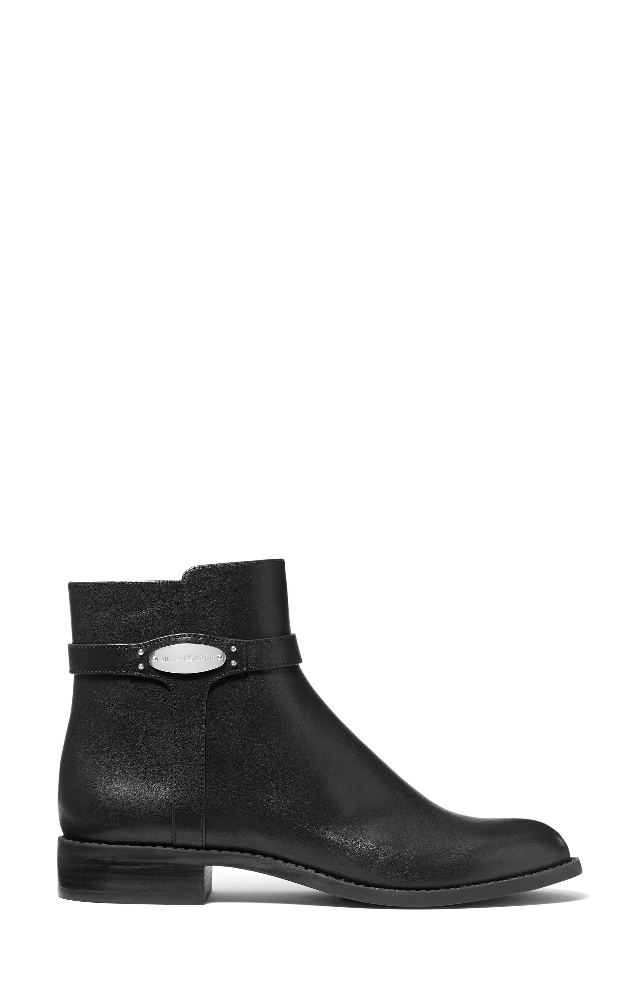 MICHAEL Michael Kors Finley Flat Leather Boot, Alternate, color, 