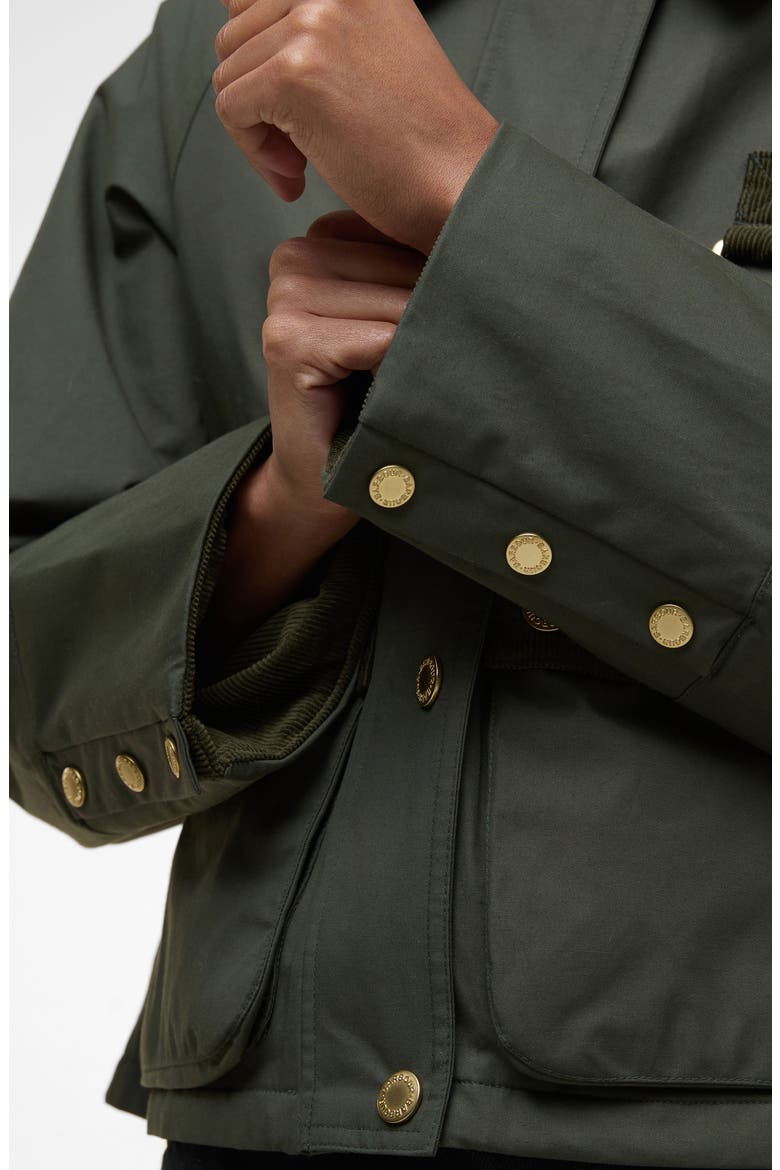 Phoebe Crop Jacket, Alternate, color, OLIVE BROWN