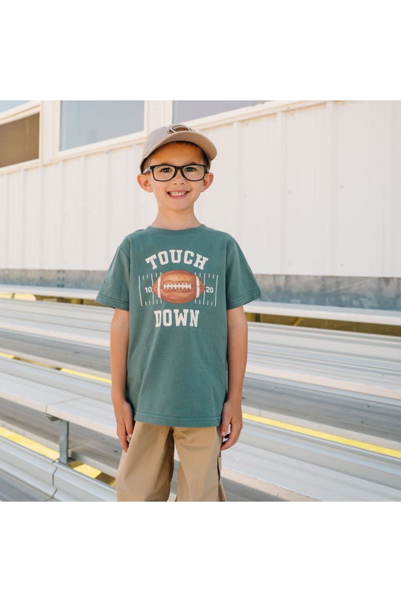 Touchdown Short Sleeve T-Shirt, Alternate, color, Hunter Green
