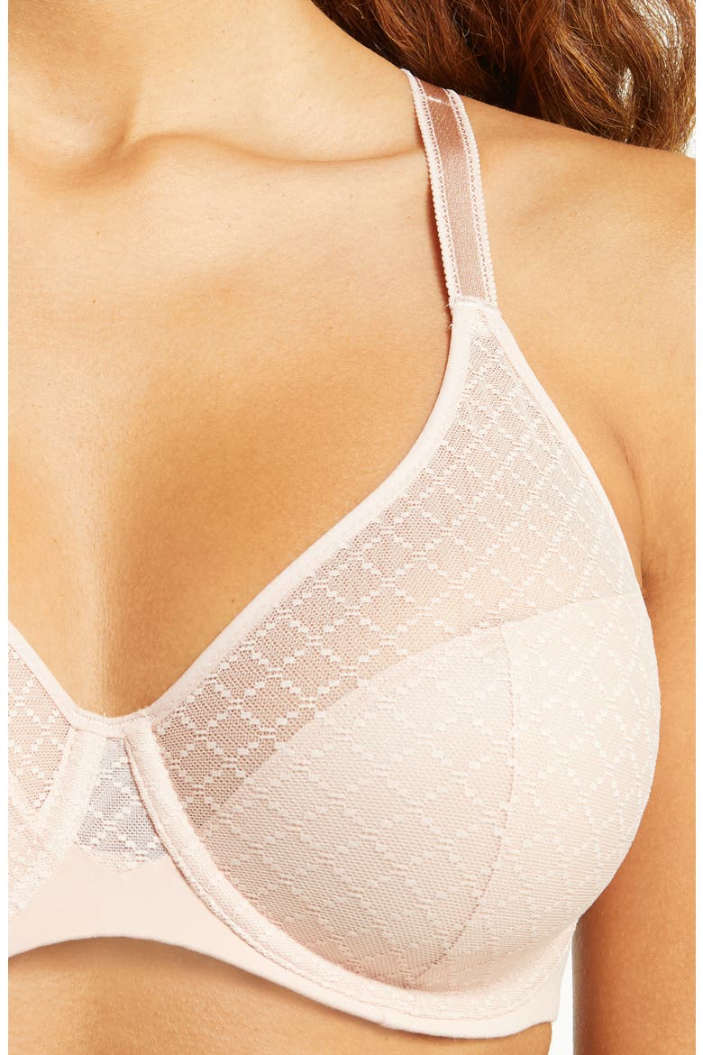 Norah Chic Underwire Bra, Alternate, color, ROSE