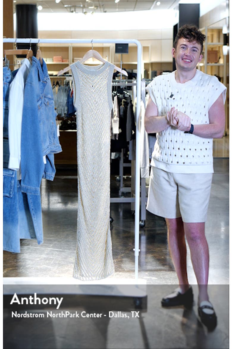 Sally Open Stitch Midi Sweater Dress video