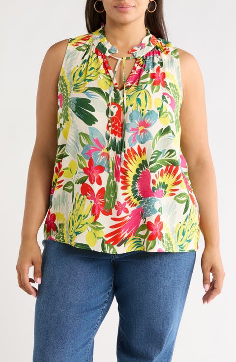 Wissa Tropical Print Top (Plus)