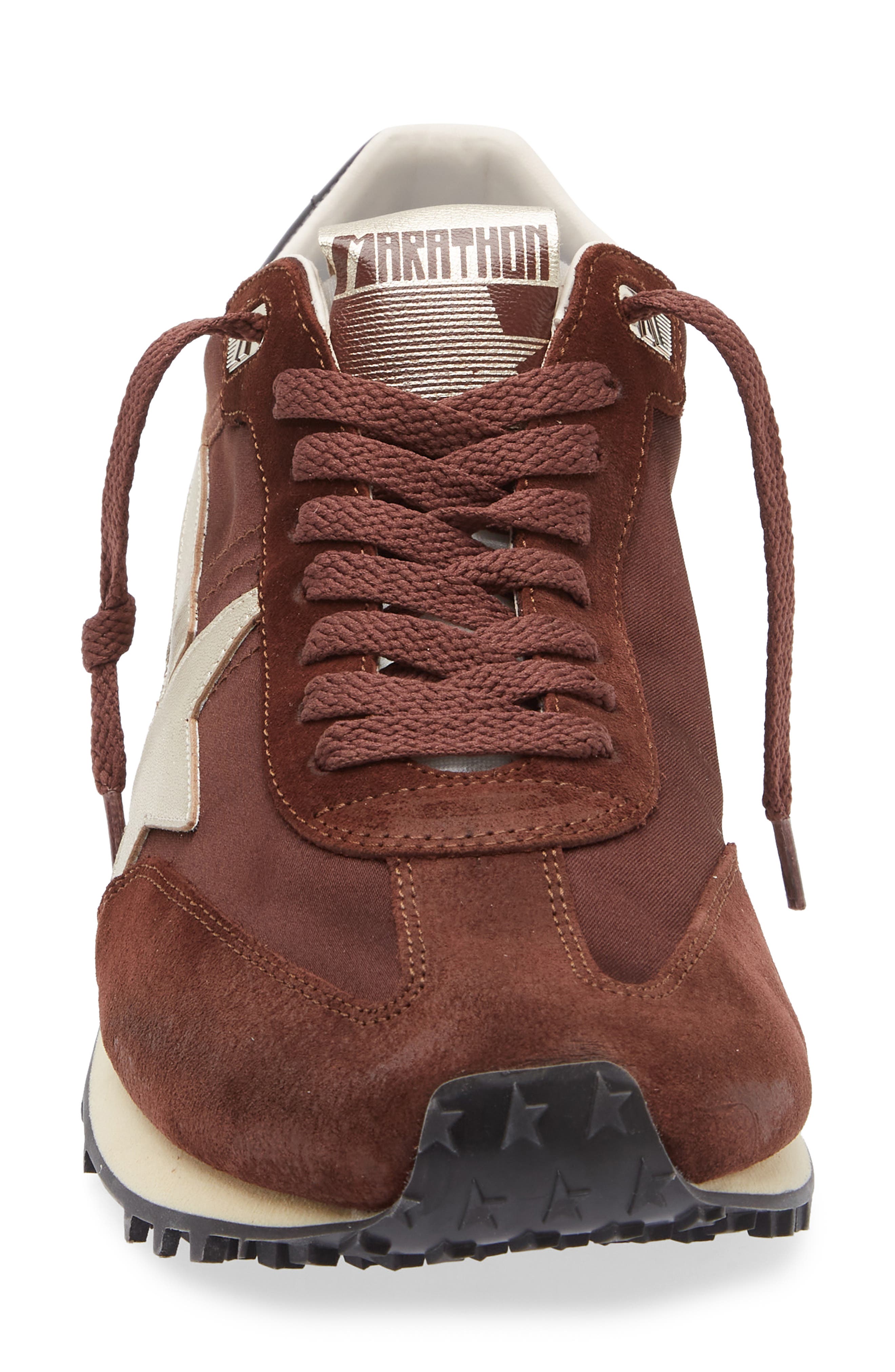 Golden Goose Running Marathon Sneaker, Alternate, color, Brown/Platinum