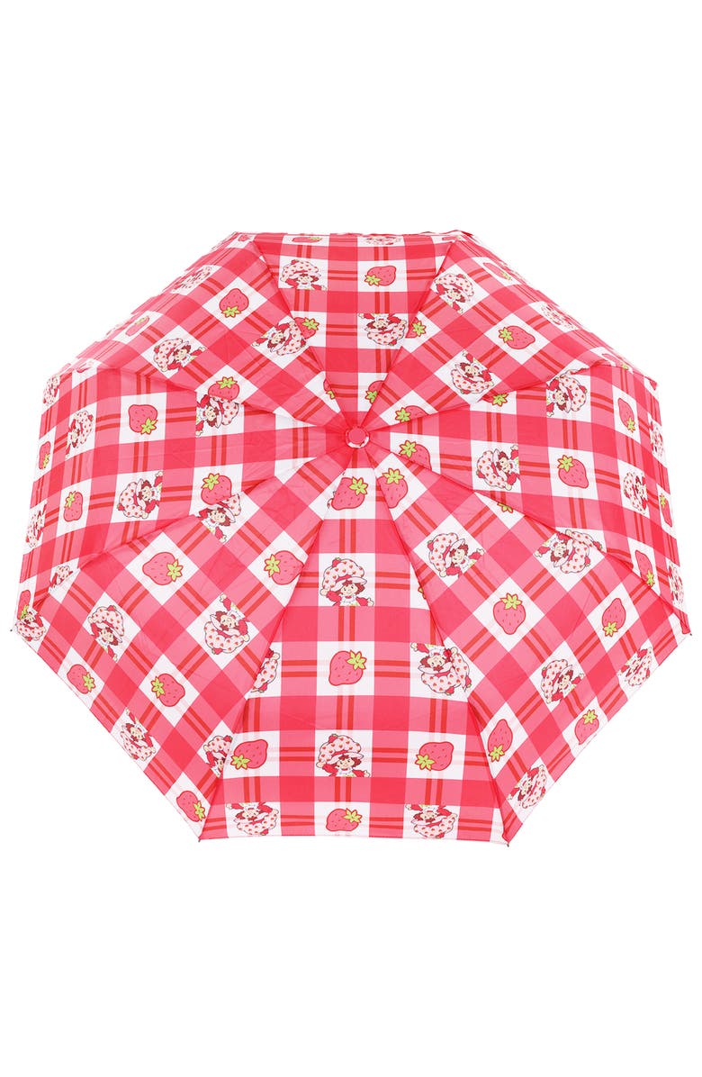 Strawberry Shortcake Gingham Plaid Umbrella, Alternate, color, Multi