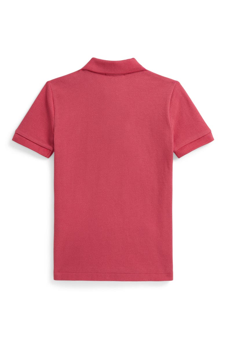 Kids' Cotton Mesh Polo, Alternate, color, NANTUCKET RED