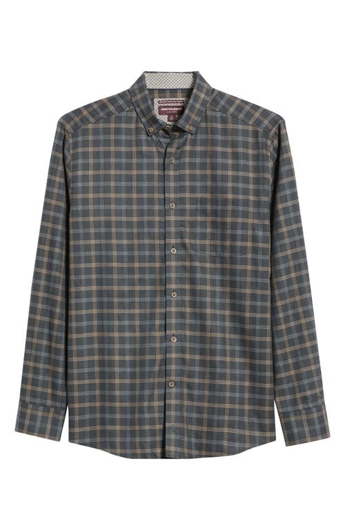 Johnston & Murphy Plaid Heathered Cotton Button-up Shirt In Multi